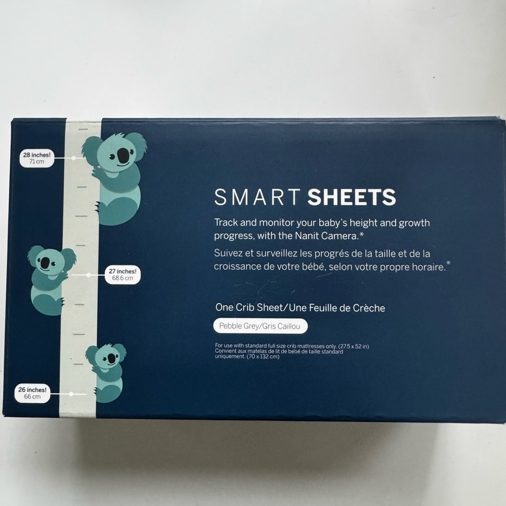 Nanit Smart Sheet - Pebble Grey - new!